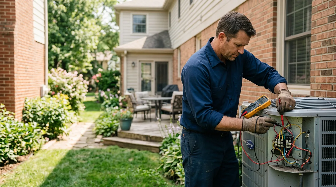 HVAC technician working near Pinellas Park, FL